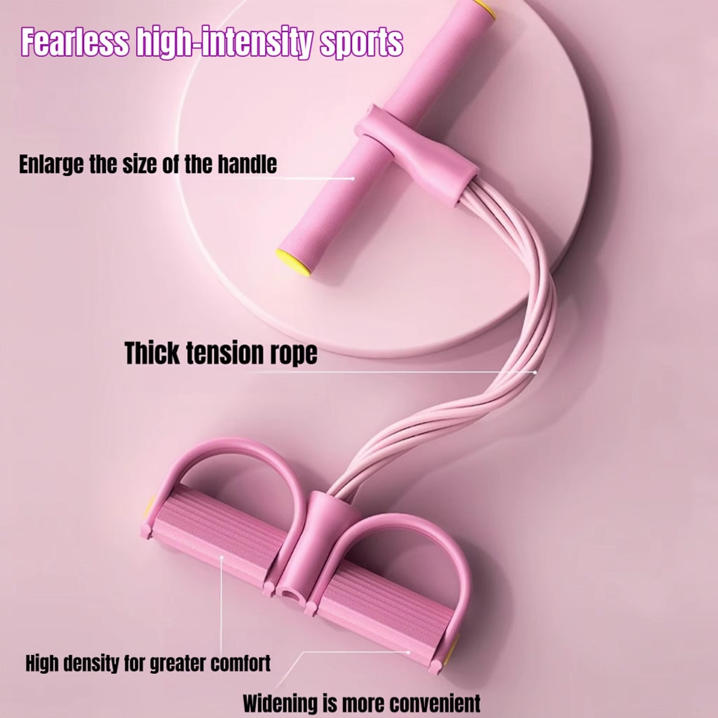 Multi Functional Tension Rope Resistance Band, Leg Stretch Elastic Pedal Extractor, Slimming Training, Portable Fitness Equipmen