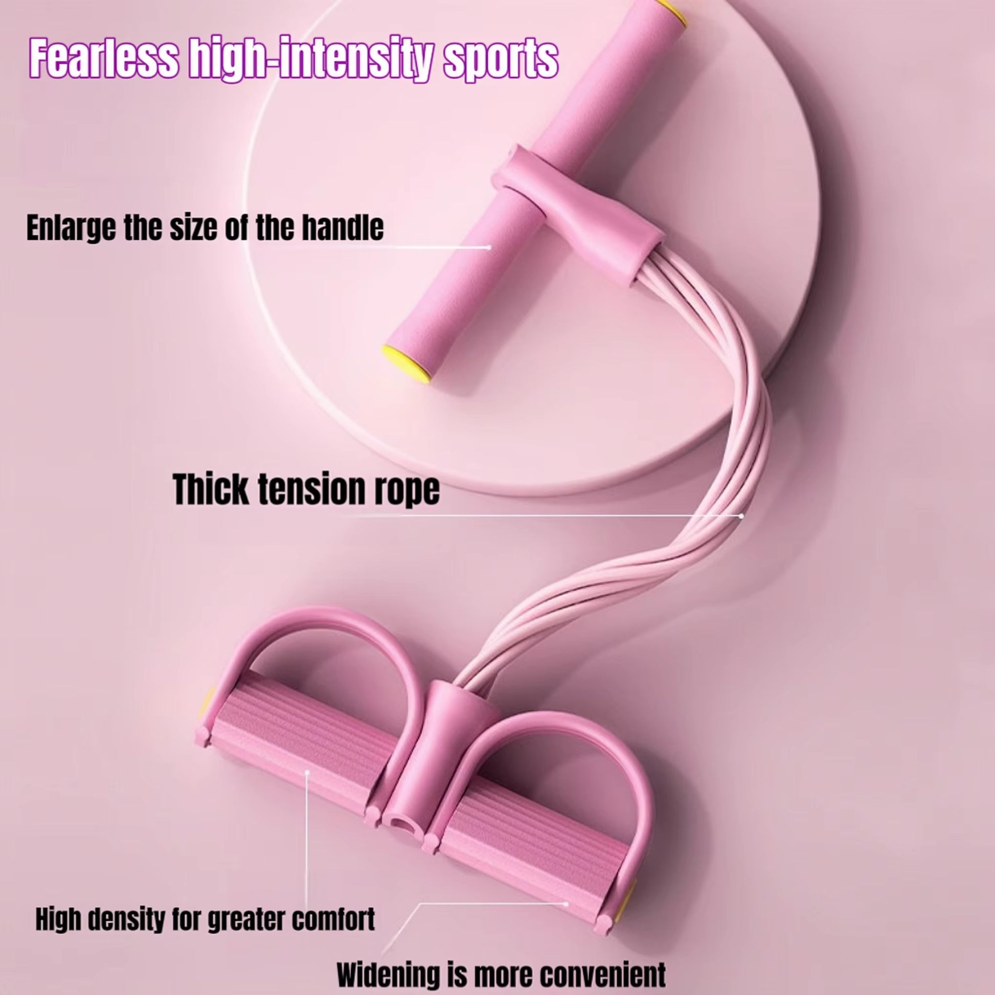 Multi Functional Tension Rope Resistance Band, Leg Stretch Elastic Pedal Extractor, Slimming Training, Portable Fitness Equipmen